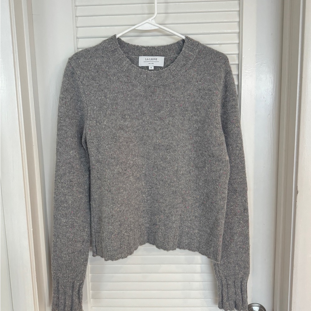 La Ligne Charcoal Crew Neck Sweater